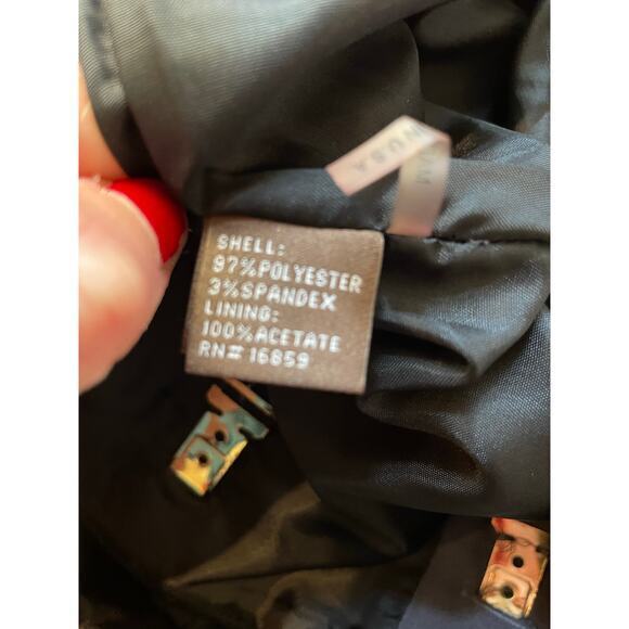 J.McLaughlin Brown Lable Women 8 Knee Skirt Buckle Fastening Knife Pleat Black - Picture 10 of 10